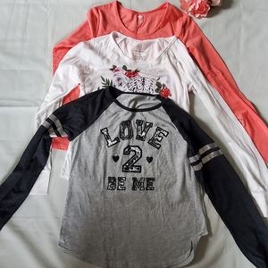Three long sleeves shirts